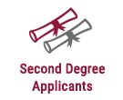 second degree applicants