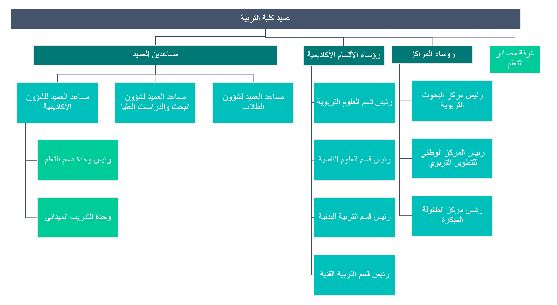 الهيكل التنظيمي | جامعة قطر - Image1