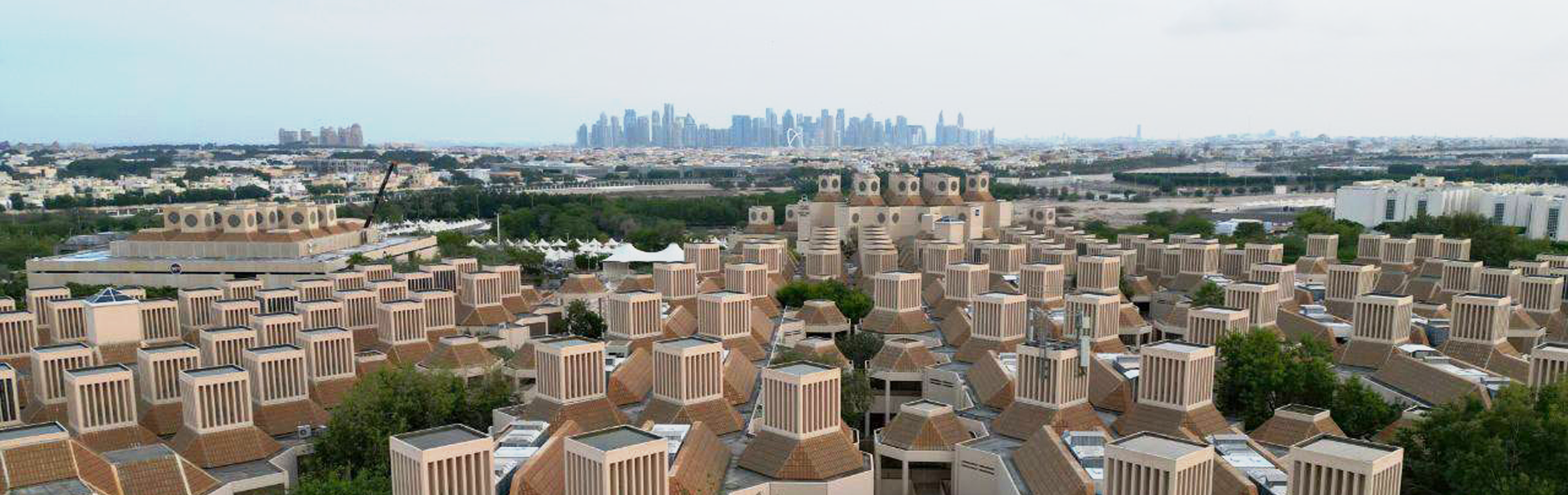 Qatar university rooftop view