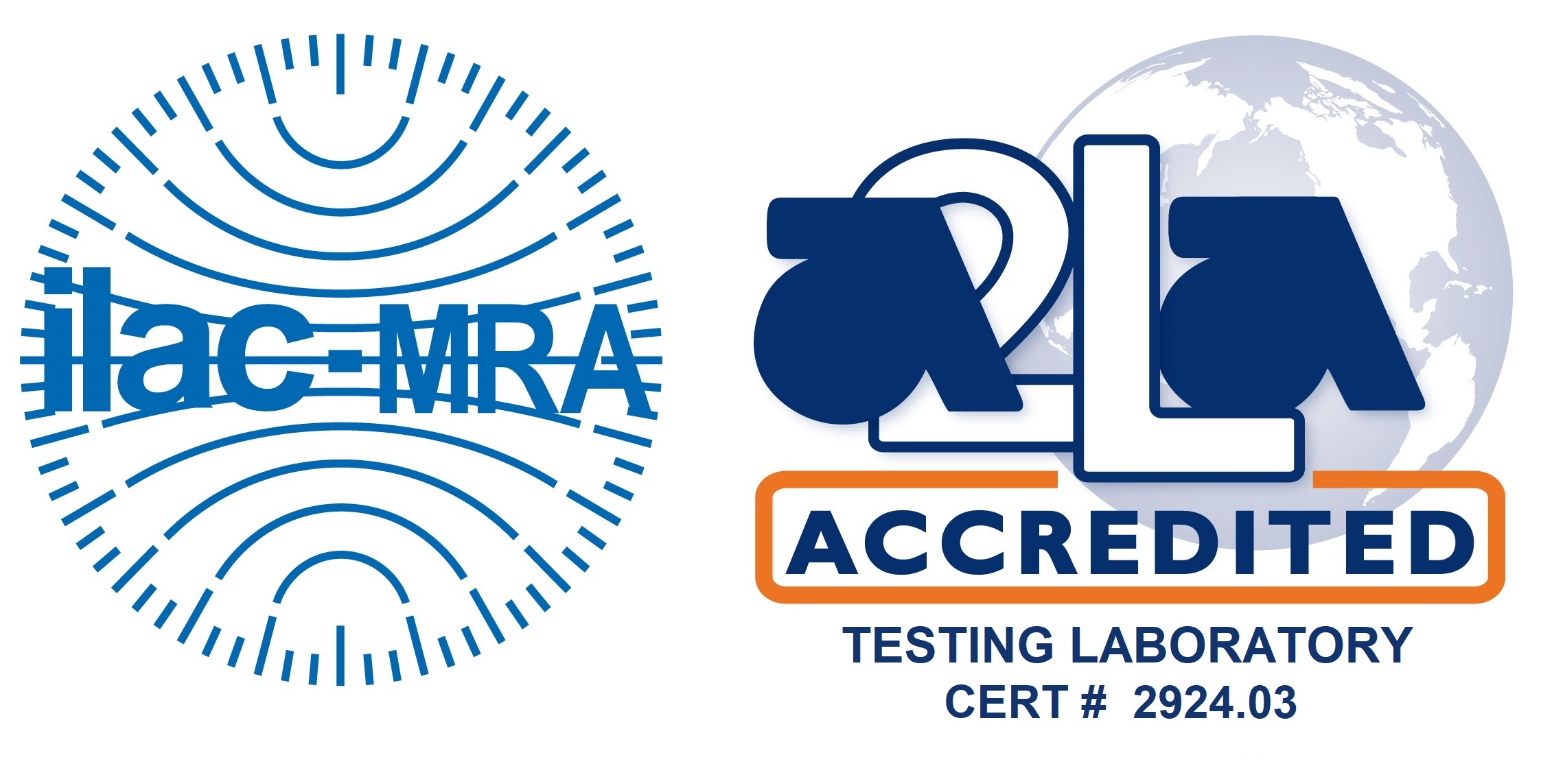 ILAC MRA-A2LA Accredited Symbol 2924.03